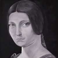 Bildnis einer jungen Frau, nach einem Motiv von Leonardo da Vinci